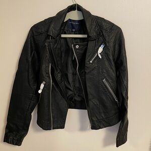 American Eagle Outfitters Black Leather Jacket